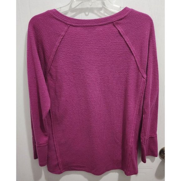 Lot of 2 Wildfox Women's Long Sleeve Tunic Sweater Tops Soft Thermal Pink/Blue S - Picture 7 of 15